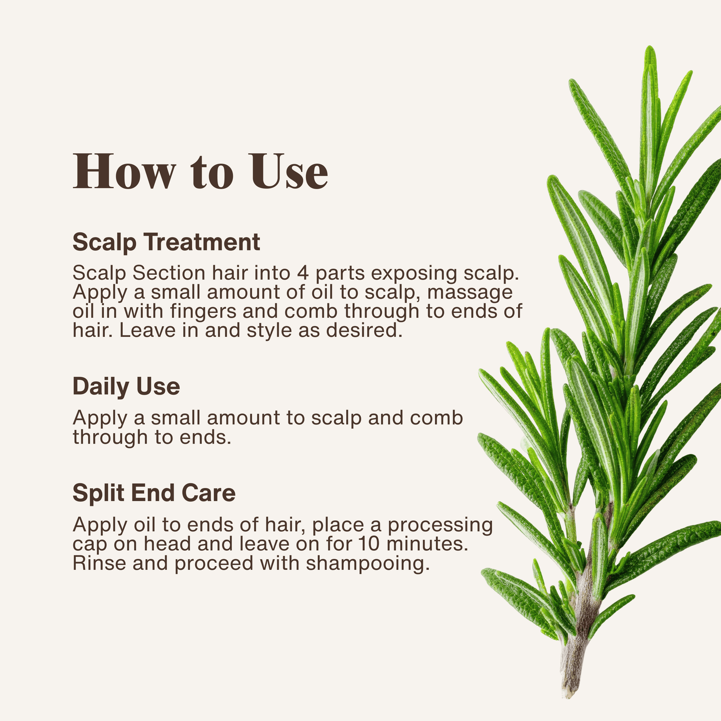 ElevaHair™ Rosemary Scalp & Hair Strengthening Oil