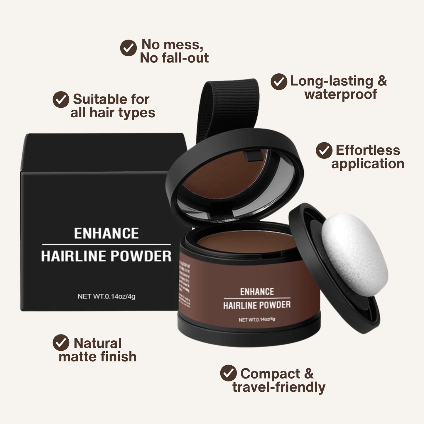 ElevaHair™ Premium Hair Cover Up Powder